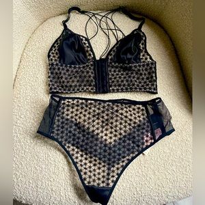 Victoria’s Secret Very Sexy Starburst Bralette + High Waisted Bottom